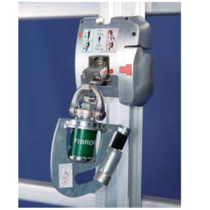 Wózek asekuracyjny do pionowego systemu szynowego HACA Multi Safe Typ 0529.74.50