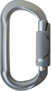 Zatrzaśnik Skylotec DOUBLE-O TWIST 2.0 aluminiowy, owalny, dwustronny dwutaktyczny