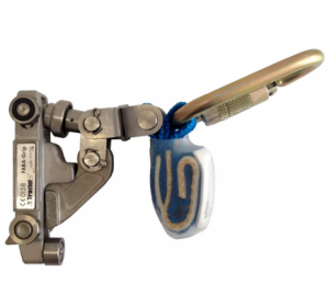 Wózek asekuracyjny do pionowego systemu szynowego FABA Grip 150kg