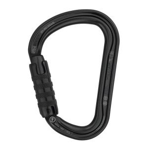 Karabinek William Triact Lock aluminiowy, HMS(czarny) Petzl