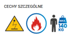 Szelki bezpieczeństwa P-30NmX  PROTEKT odporne na działanie płomienia - rozmiar M-XL